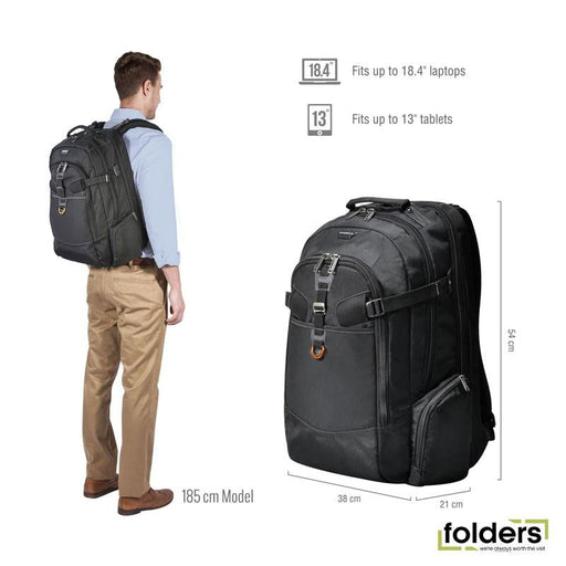EVERKI Business 120 Travel Friendly Laptop Backpack. Up to 18.4'. - Folders