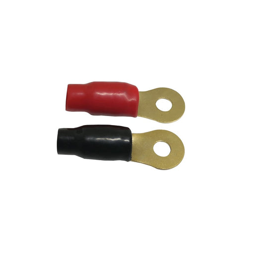 Extra Large Eye Terminals 0GA Red Black Pair - Folders