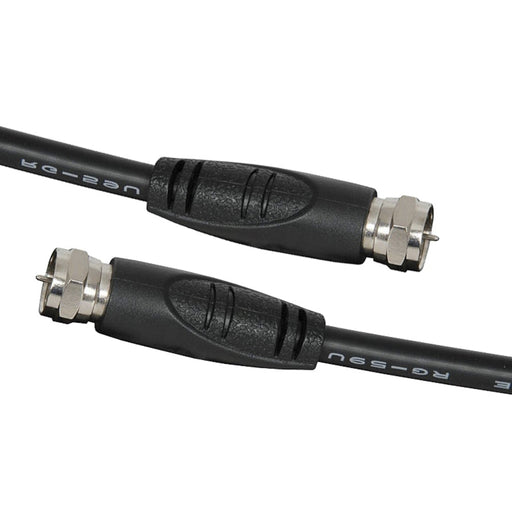 F Plug to F Plug Cable Black - 1.5m - Folders