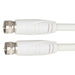 F Plug to F Plug Cable White - 1.5m - Folders