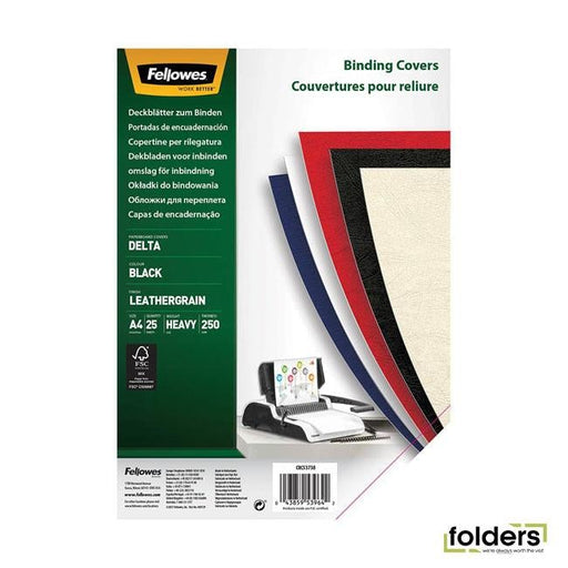 Fellowes Binding Covers A4 250gsm Pack 25 - Folders