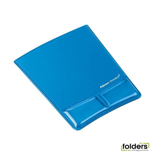 Fellowes Gel Wrist Support Mouse Pad Blue - Folders