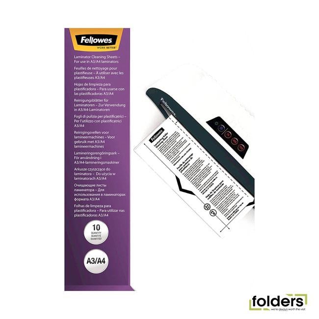 Fellowes Laminator Cleaning and Carrier Sheets A4 Pack 10 - Folders