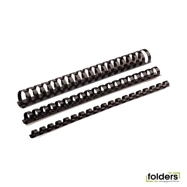 Fellowes Plastic Binding Combs 12mm Black Pack 25 - Folders
