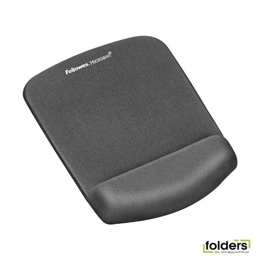 Fellowes PlushTouch Wrist Rest Mouse Pad Graphite - Folders