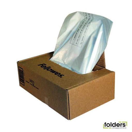 Fellowes Shredder Wastebags Commercial 132L Pack 50 - Folders