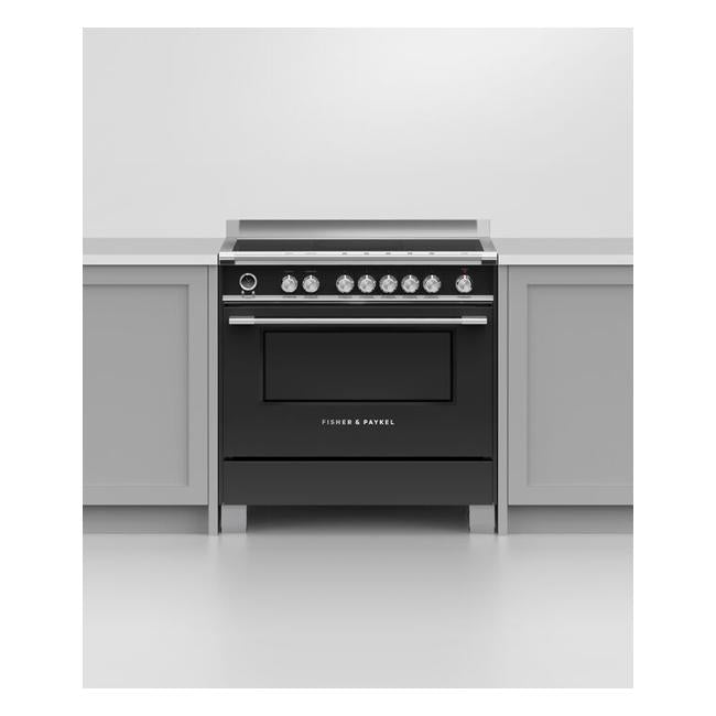 Fisher & Paykel Freestanding Cooker, Induction, 90cm, 5 Zones with SmartZone, Self-cleaning OR90SCI6B1