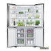 Freestanding Quad Door Refrigerator Freezer, 90.5cm, 605L, Ice & Water - Folders