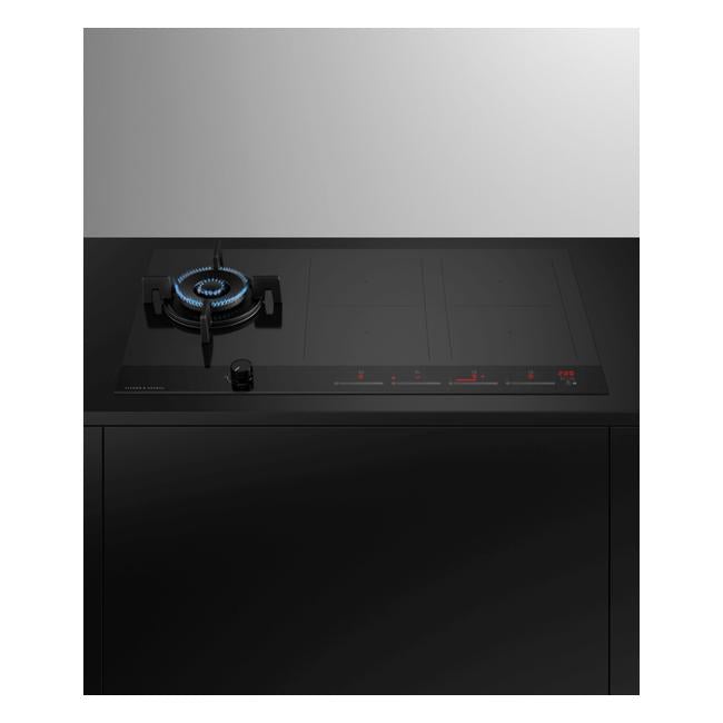 Fisher & Paykel Gas + Induction Cooktop, 90cm, 1 Burner, 4 Zones with Smartzone CGI905DNGTB4