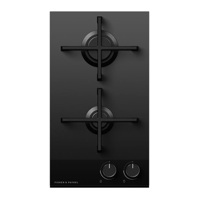 Fisher & Paykel Gas on Glass Cooktop, 30cm, LPG CG302DLPGB4