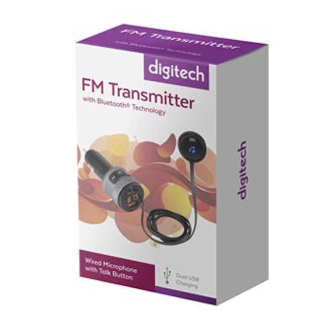 Digitech Fm Transmitter With Bluetooth® Technology, Usb & Mic Extension
