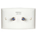 Foxtel Approved Wall Plate with 2 x F61 Sockets - Folders