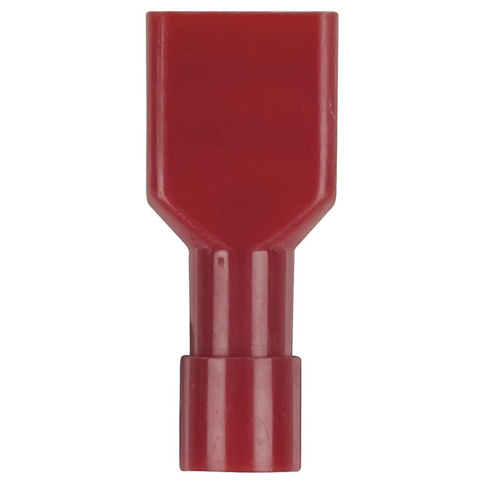 Fully Insulated Female Spade - Red - Pk.8 - Folders