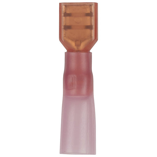 Fully Insulated Female Spade - Red - Pkt 8 - Self Sealing Quick Connectors - Folders