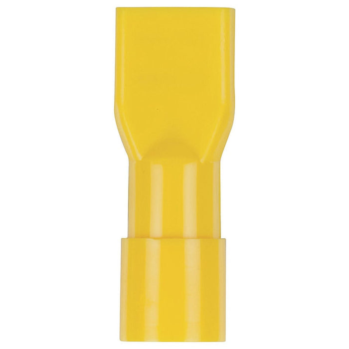 Fully Insulated Female Spade - Yellow - Pk.8 - Folders