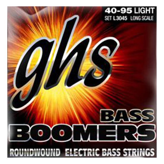 GHS Boomers 4-String Bass Strings M3045 Medium 45-105 - Vision Guitar