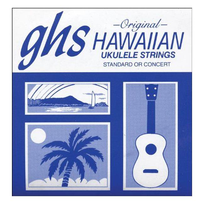GHS Soprano / Concert Ukulele - Black Hawaiian Nylon