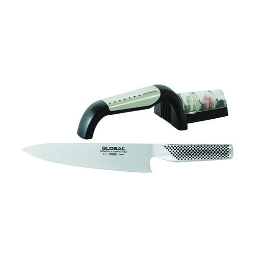 Global 20cm Knife and Sharpener Starter Set nz