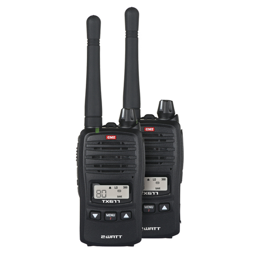 GME 2W UHF Transceiver TX677TP Twin Pack - Folders