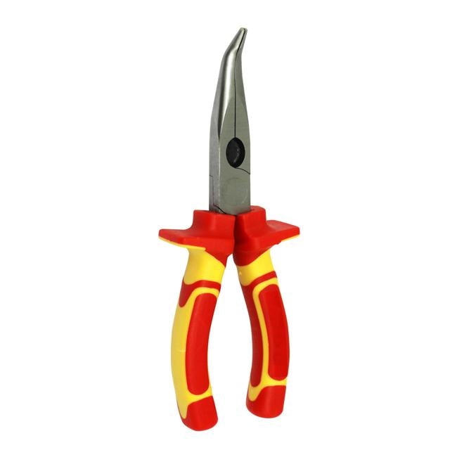 Goldtool 175Mm Insulated Curved Nose Pliers. Large Shoulders
