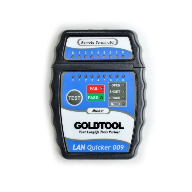 Goldtool Lan Quick Tester. Test Rj45/Utp, Rj45 / Stp Cabling.
