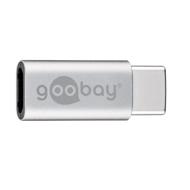 Goobay USB-C Male to USB 2.0 Micro Female (Type B) Silver