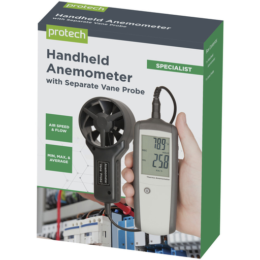 Hand-held Anemometer with Separate Sensor - Folders