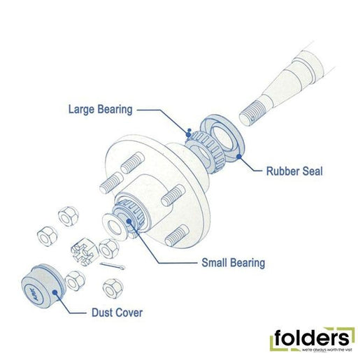 Holden hub trailer bearing kit - Folders