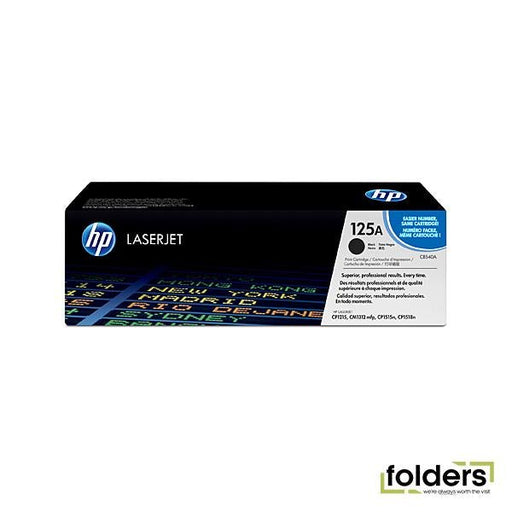 HP #125A Black Toner CB540A - Folders