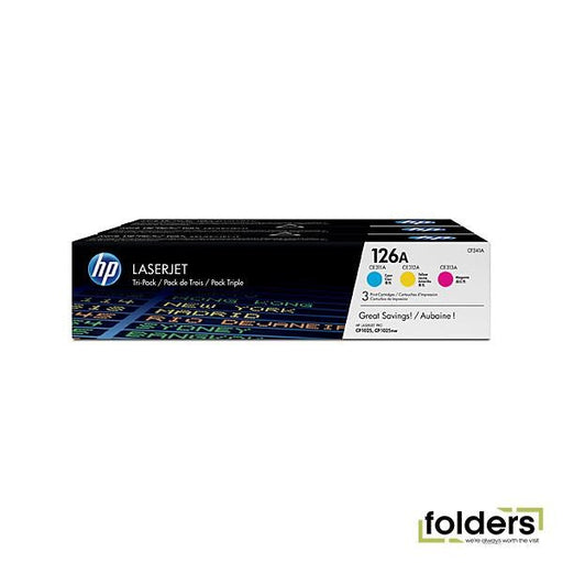 HP 126A CMY Tri-pack Toner - Folders
