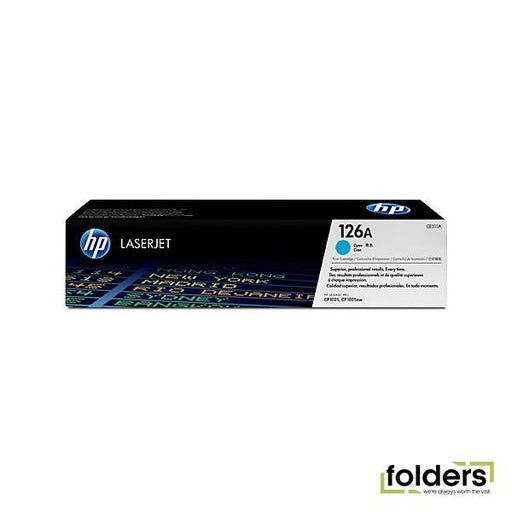 HP #126A Cyan Toner CE311A - Folders