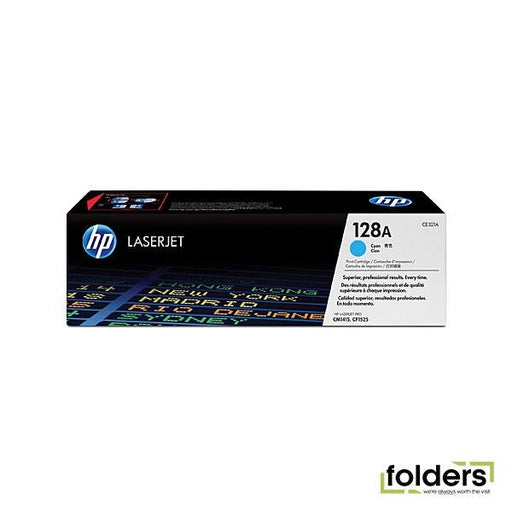 HP #128A Cyan Toner CE321A - Folders