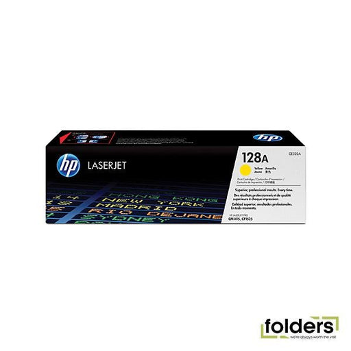 HP #128A Yellow Toner CE322A - Folders