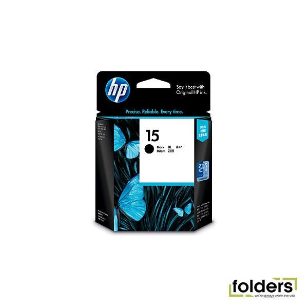 HP #15 Black Ink Cartridge C6615DA - Folders