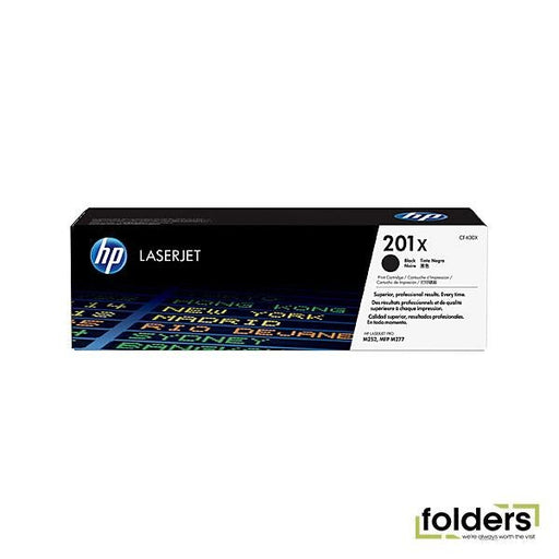 HP #201X Black Toner CF400X - Folders