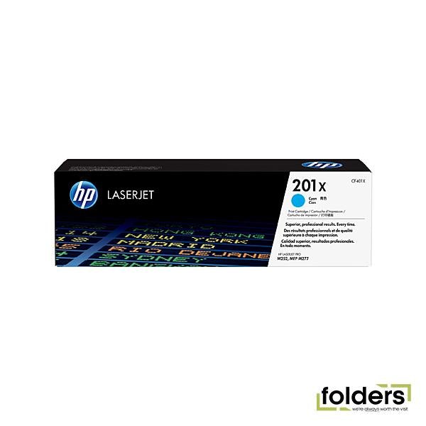 HP #201X Cyan Toner CF401X - Folders