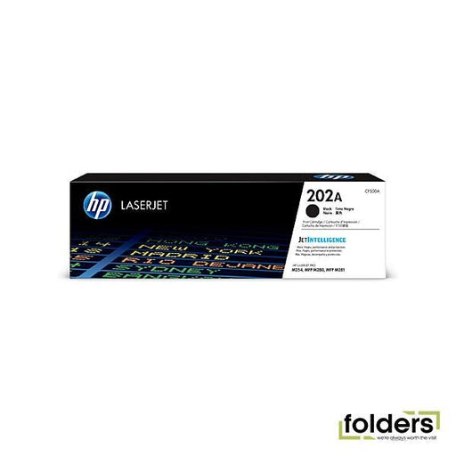 HP #202A Black Toner CF500A - Folders