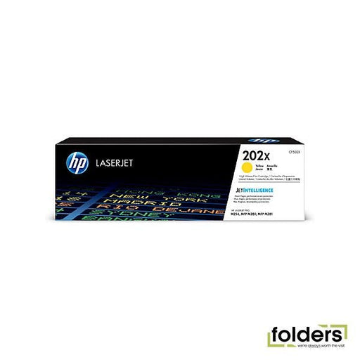 HP #202X Yellow Toner CF502X - Folders
