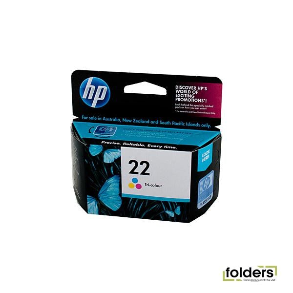 HP #22 Colour Ink Cartridge C9352AA - Folders