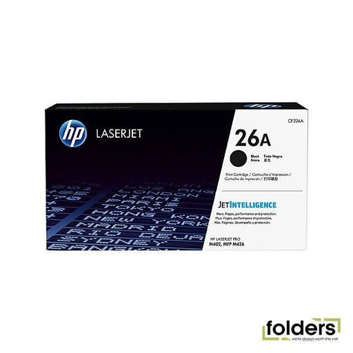 HP #26A Black Toner CF226A - Folders