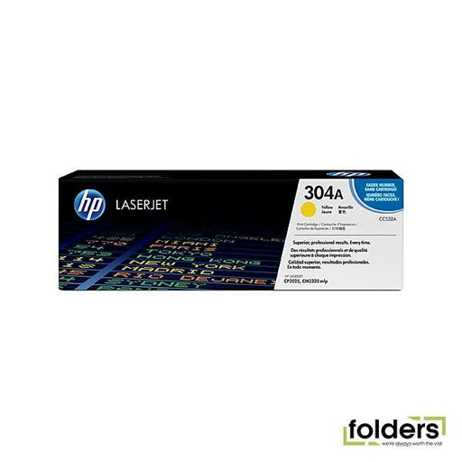 HP #304A Yellow Toner CC532A - Folders