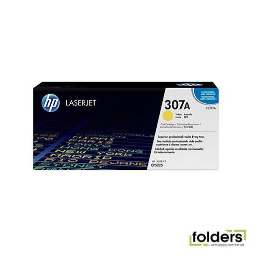 HP #307A Yellow Toner CE742A - Folders