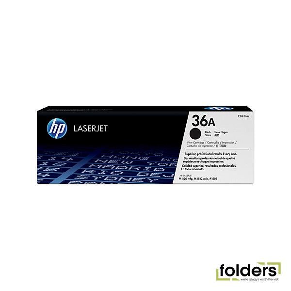 HP #36A Black Toner CB436A - Folders