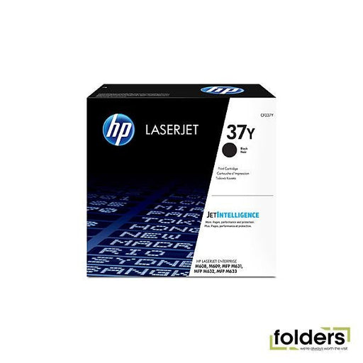 HP #37Y Black Toner CF237Y - Folders