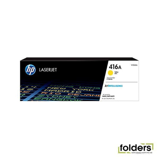HP #416A Yellow Toner W2042A - Folders