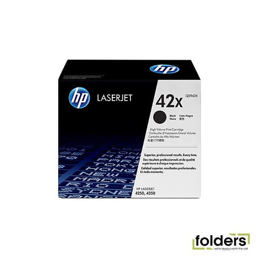 HP #42X Black Toner Q5942X - Folders