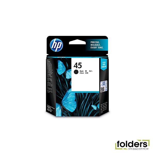 HP #45 Black Ink Cartridge 51645AA - Folders