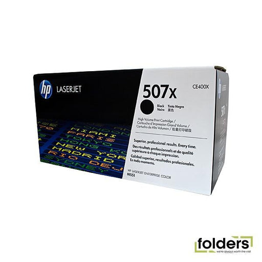 HP #507X Black Toner CE400X - Folders