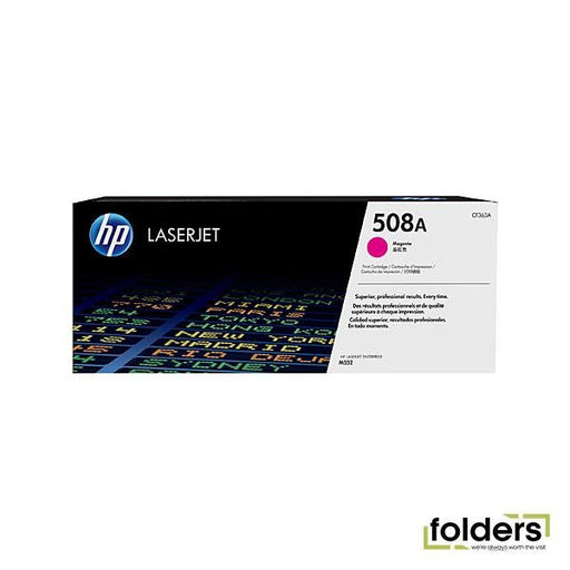 HP #508A Magenta Toner CF363A - Folders