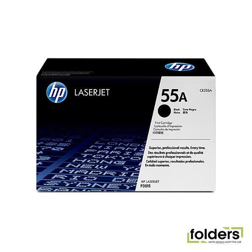 HP #55A Black Toner CE255A - Folders